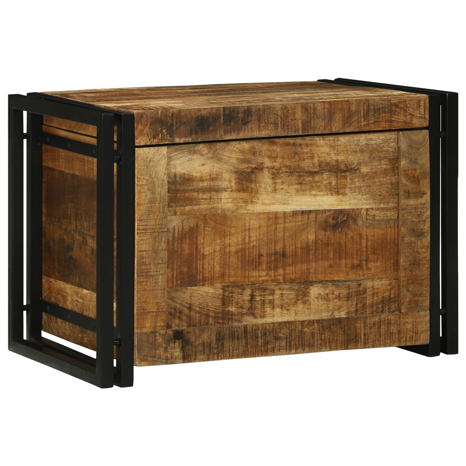 vidaXL Cutie de depozitare 60 x 40 x 41 cm - din lemn masiv de mango