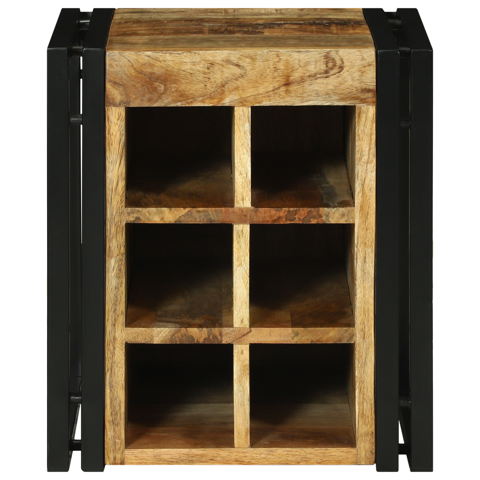 vidaXL Raft de vin 34.5 x 35 x 39 cm Lemn solid Lemn de mango brut vidaXL Raft de vin 34.5 x 35 x 39 cm Lemn solid Lemn de mango brut