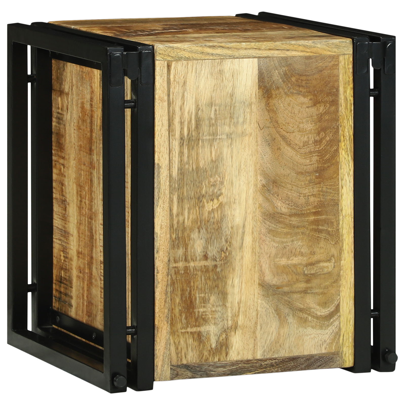 vidaXL Raft de vin 34.5 x 35 x 39 cm Lemn solid Lemn de mango brut vidaXL Raft de vin 34.5 x 35 x 39 cm Lemn solid Lemn de mango brut