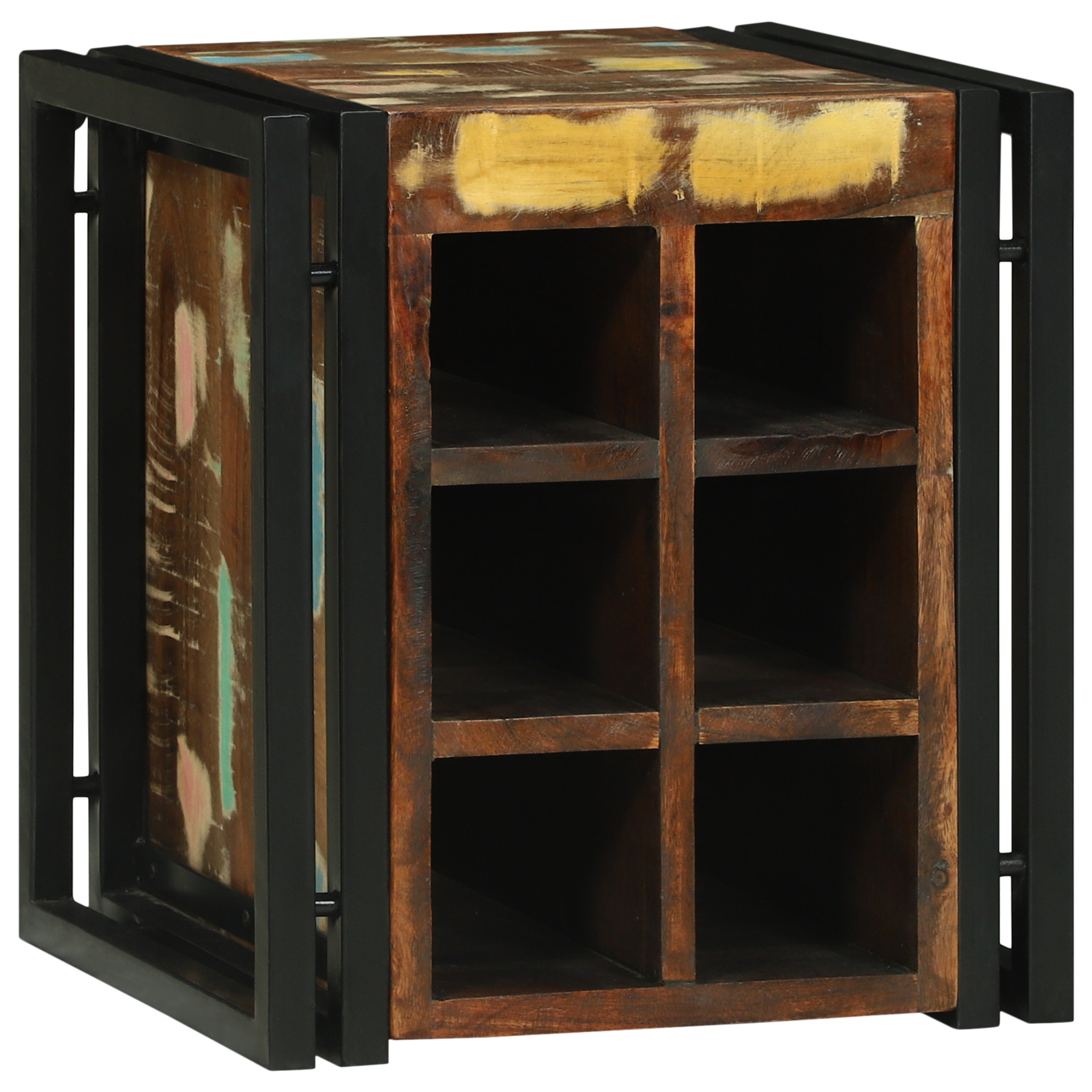 vidaXL Raft vin 34.5x35x39 cm din lemn reciclat vidaXL Raft vin 34.5x35x39 cm din lemn reciclat