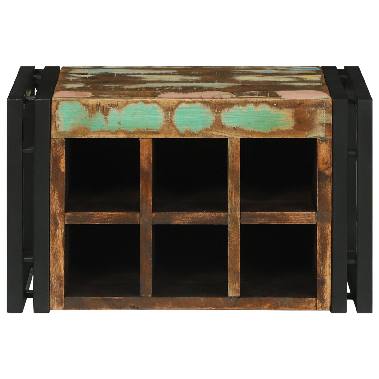 vidaXL Raft vin 46x35x27.5 cm din lemn recuperat vidaXL Raft vin 46x35x27.5 cm din lemn recuperat