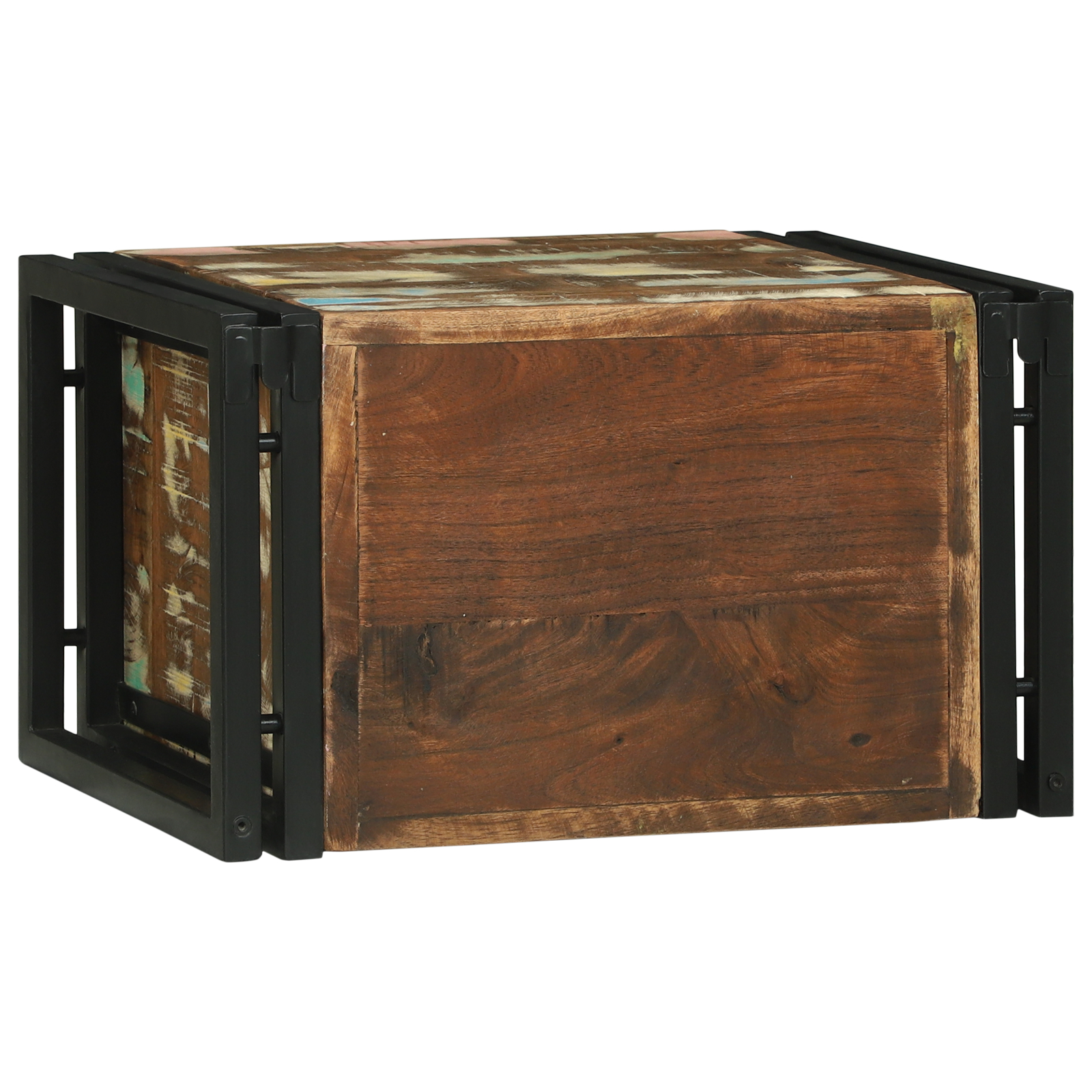 vidaXL Raft vin 46x35x27.5 cm din lemn recuperat vidaXL Raft vin 46x35x27.5 cm din lemn recuperat