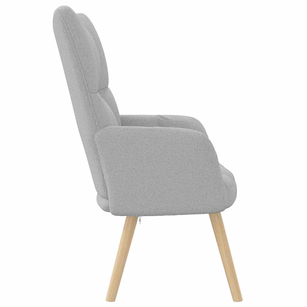 vidaXL Scaun de relaxare Cloud Grey Fabric vidaXL Scaun de relaxare Cloud Grey Fabric