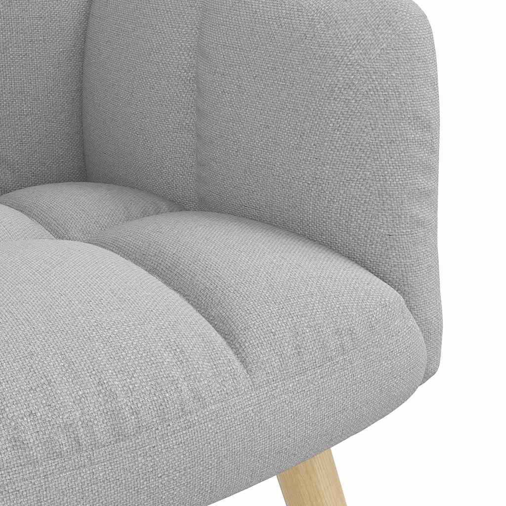 vidaXL Scaun de relaxare Cloud Grey Fabric vidaXL Scaun de relaxare Cloud Grey Fabric