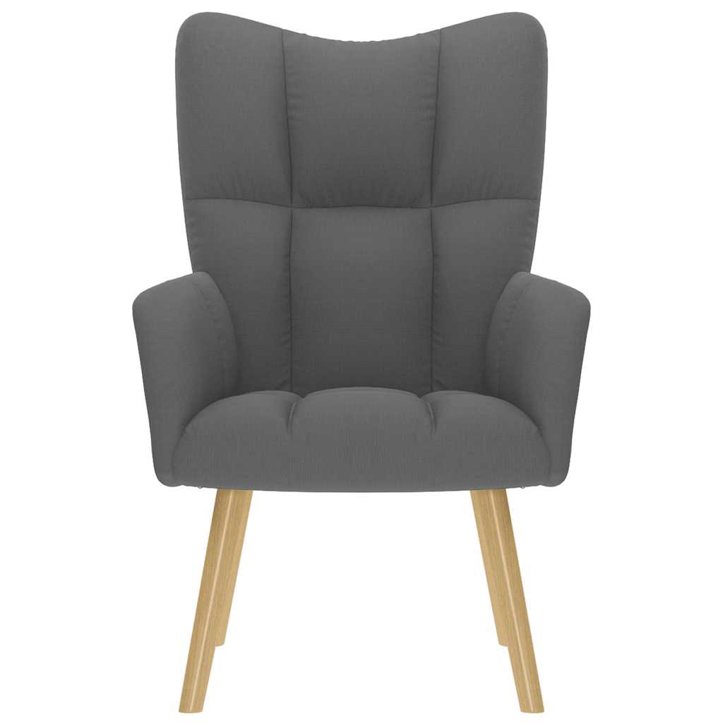 vidaXL Scaun de relaxare, gri închis, material textil