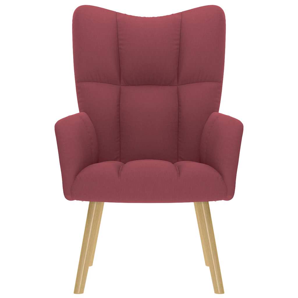 vidaXL Scaun de relaxare, roșu vin, material textil vidaXL Scaun de relaxare, roșu vin, material textil
