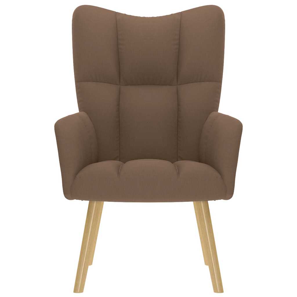 vidaXL Scaun de relaxare, maro, material textil vidaXL Scaun de relaxare, maro, material textil