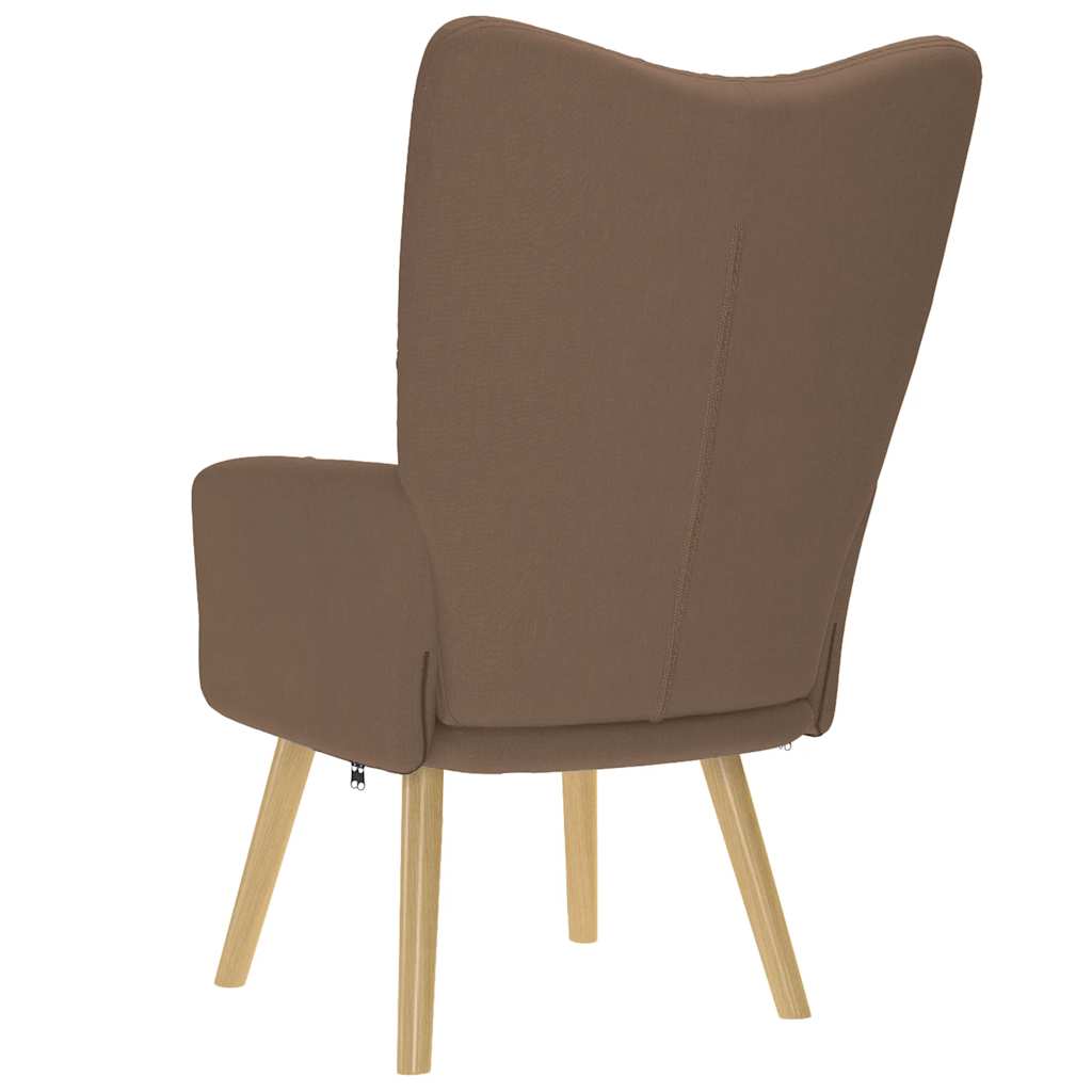vidaXL Scaun de relaxare, maro, material textil vidaXL Scaun de relaxare, maro, material textil