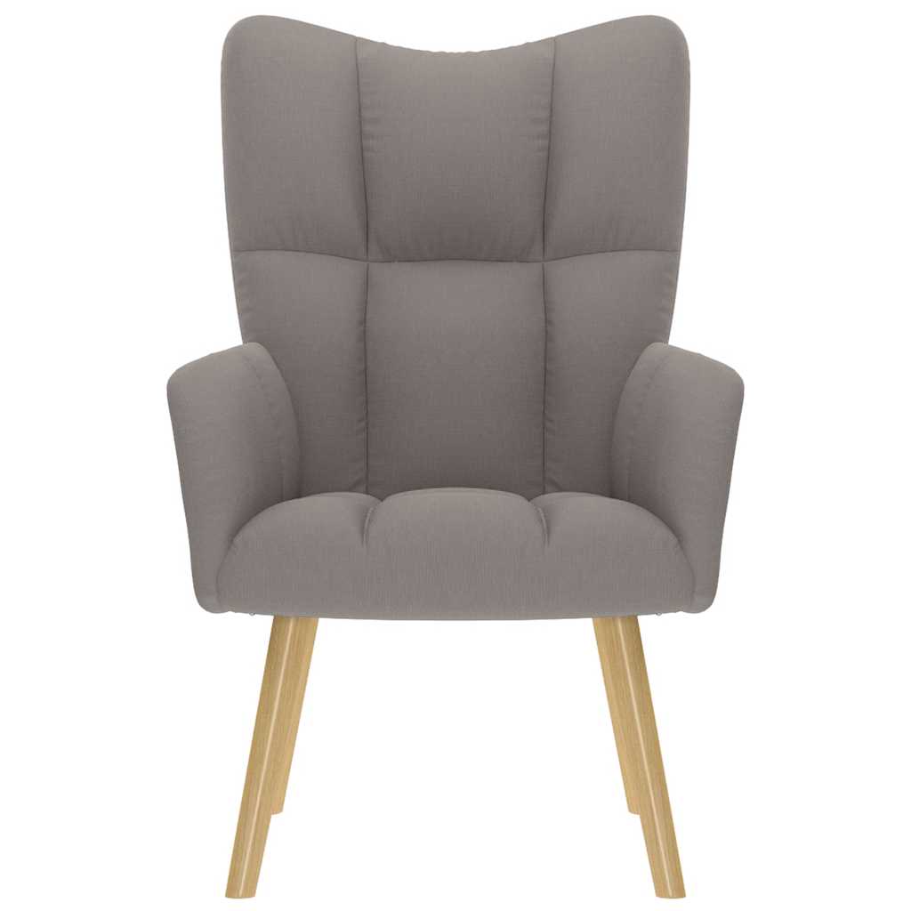 vidaXL Scaun de relaxare, gri taupe, material textil
