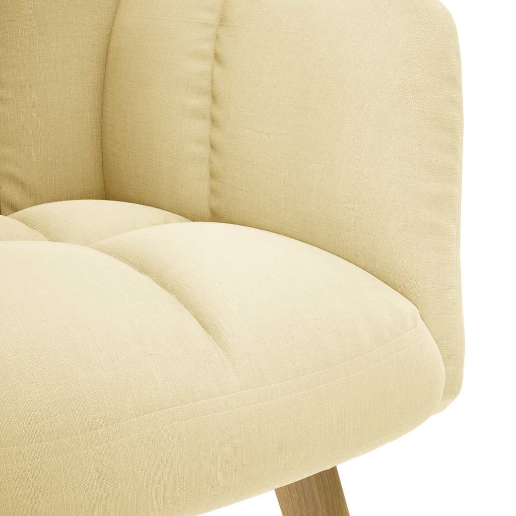 vidaXL Scaun de relaxare, crem, material textil