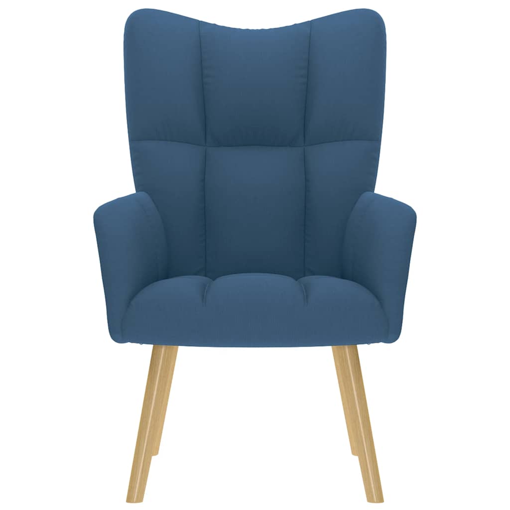 vidaXL Scaun de relaxare, albastru, material textil