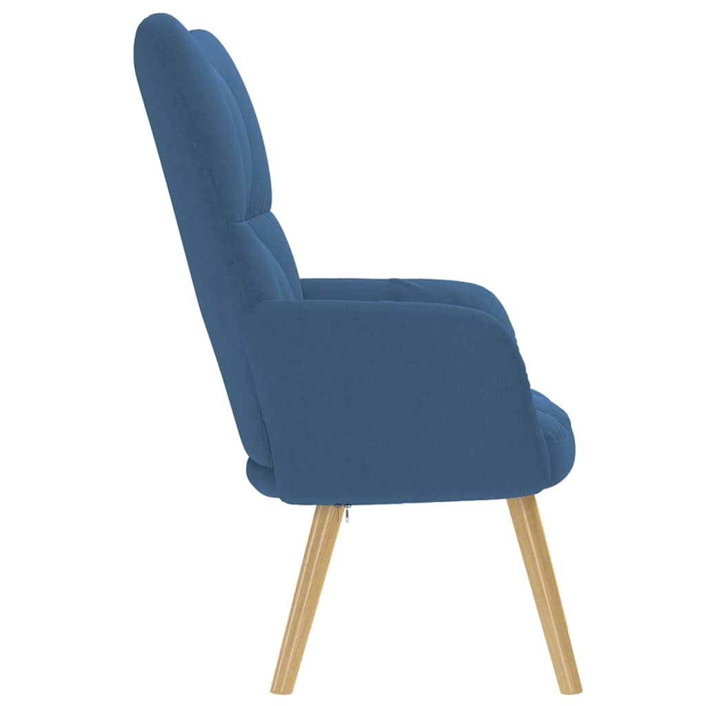 vidaXL Scaun de relaxare, albastru, material textil
