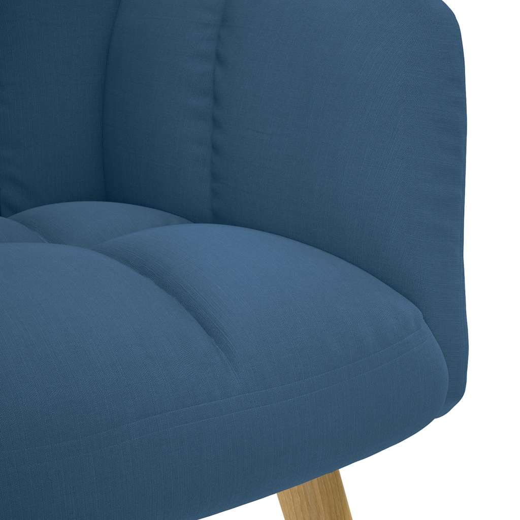 vidaXL Scaun de relaxare, albastru, material textil