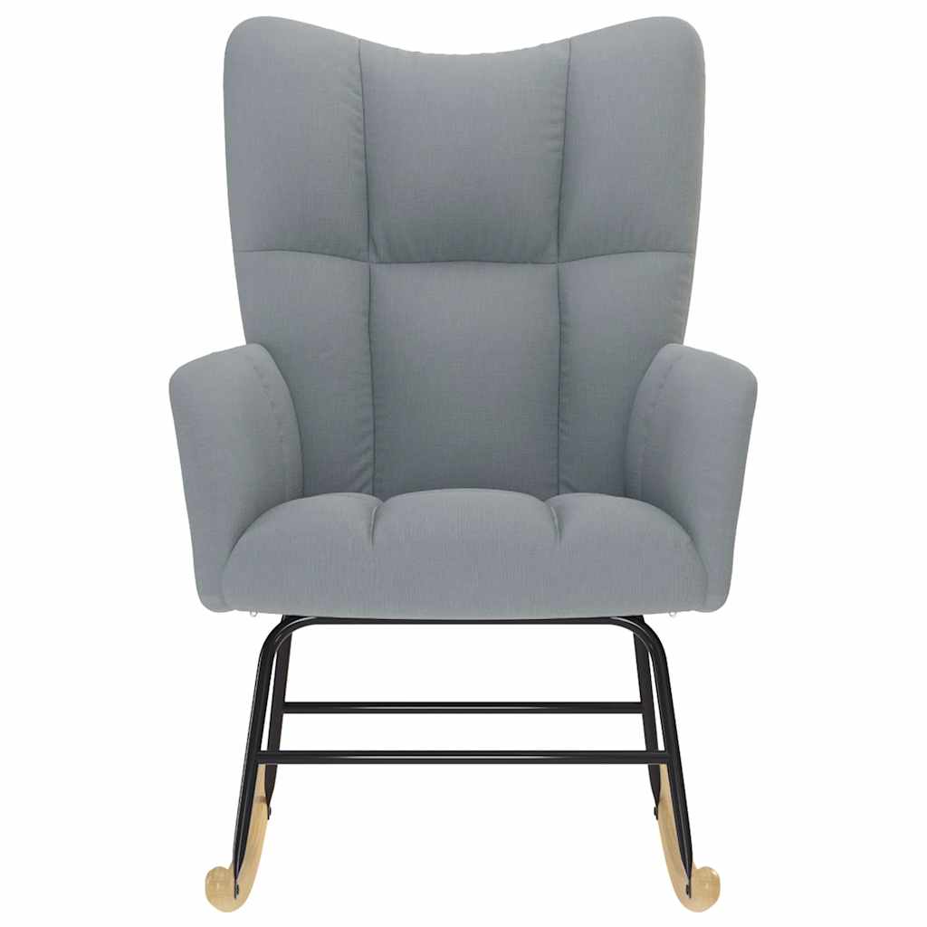 vidaXL Scaun balansoar, gri deschis, material textil vidaXL Scaun balansoar, gri deschis, material textil