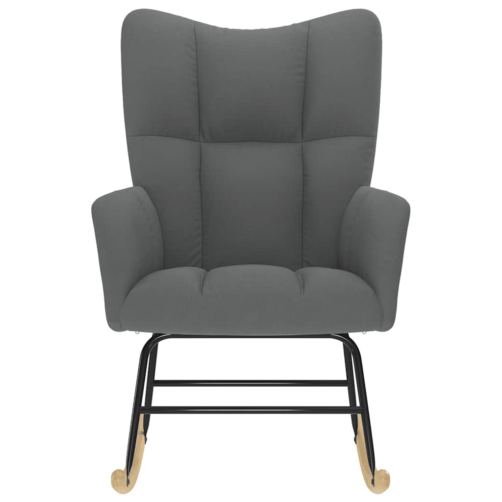 vidaXL Scaun balansoar, gri închis, material textil vidaXL Scaun balansoar, gri închis, material textil