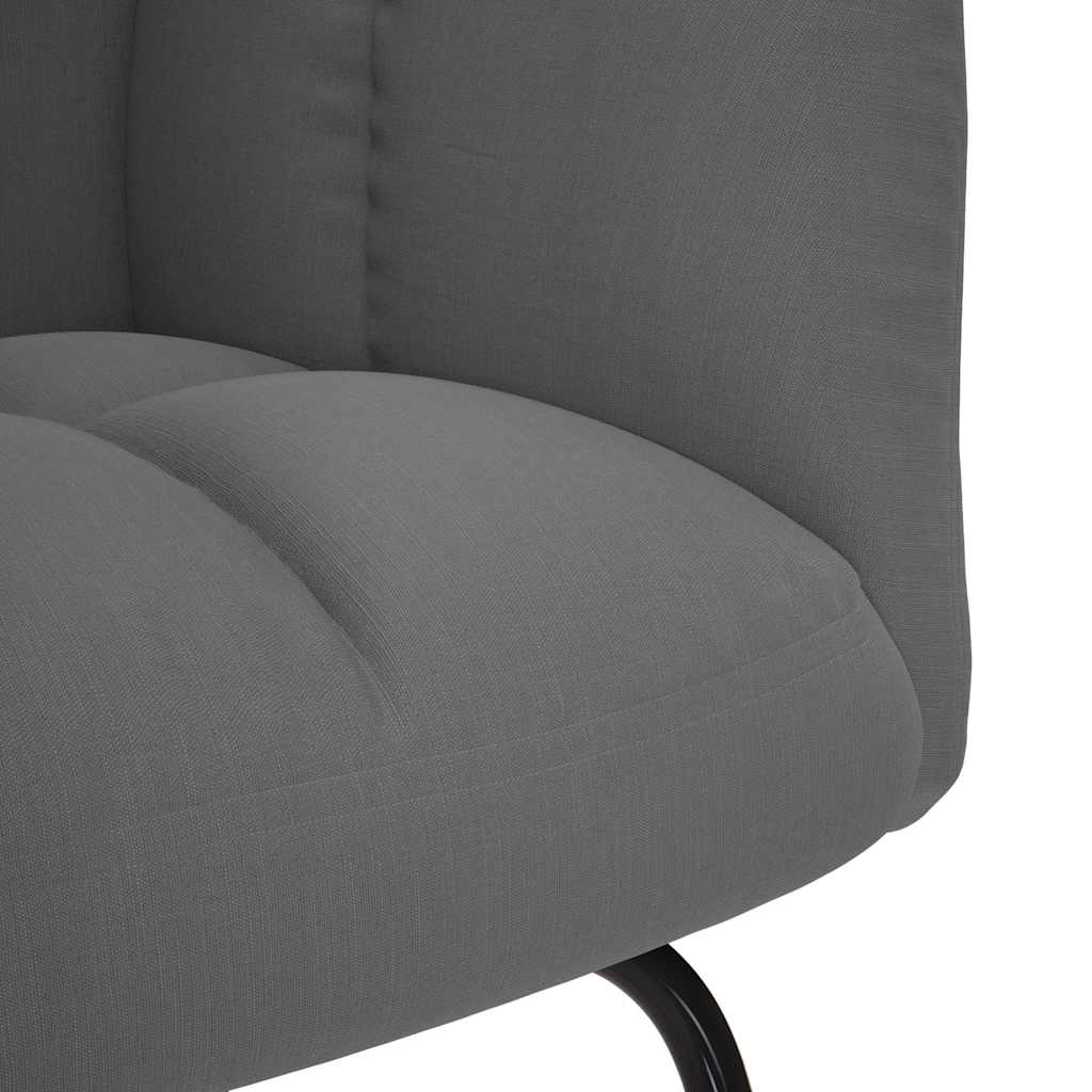 vidaXL Scaun balansoar, gri închis, material textil vidaXL Scaun balansoar, gri închis, material textil