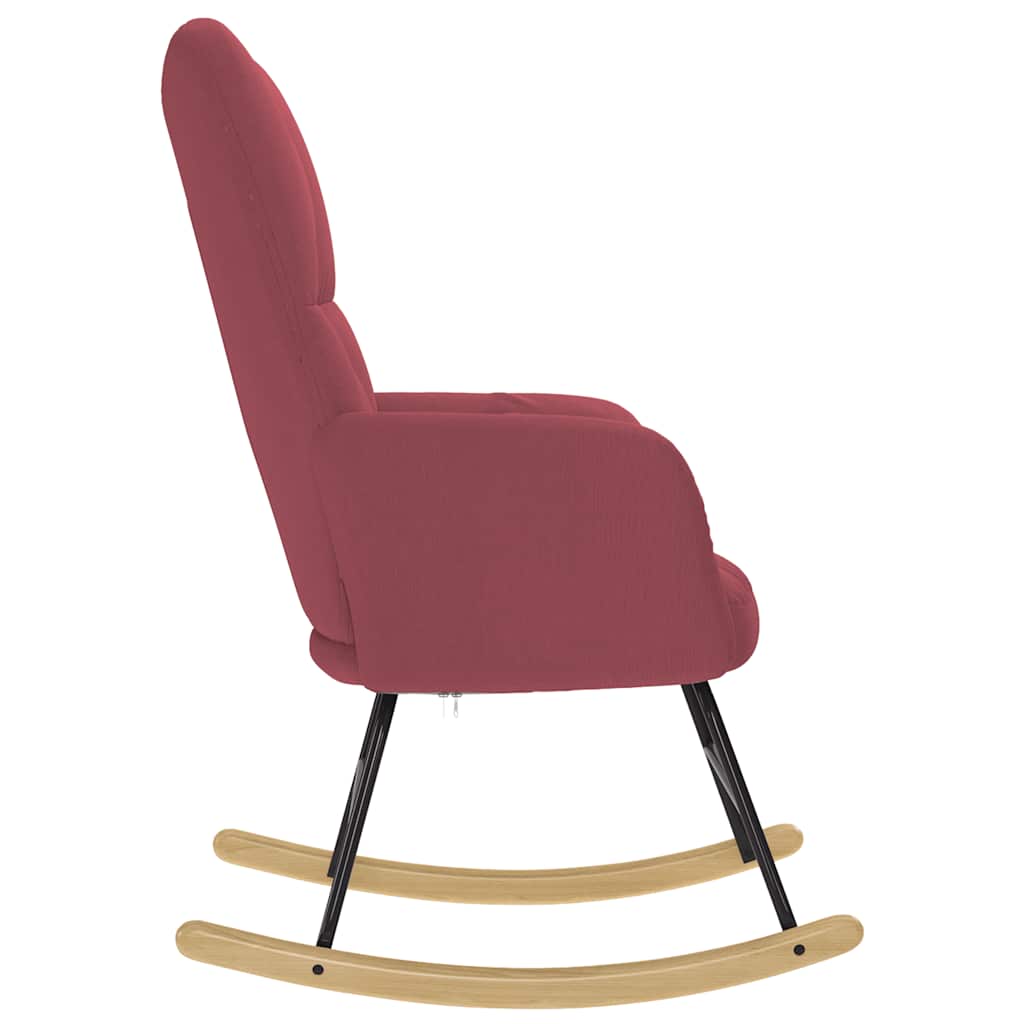 vidaXL Scaun balansoar, roșu vin, material textil vidaXL Scaun balansoar, roșu vin, material textil