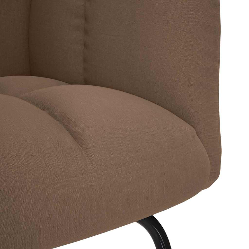 vidaXL Scaun balansoar, maro, material textil vidaXL Scaun balansoar, maro, material textil