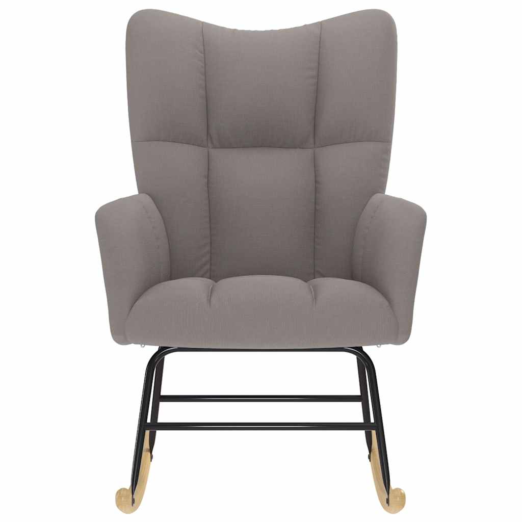 vidaXL Scaun balansoar, gri taupe, material textil vidaXL Scaun balansoar, gri taupe, material textil