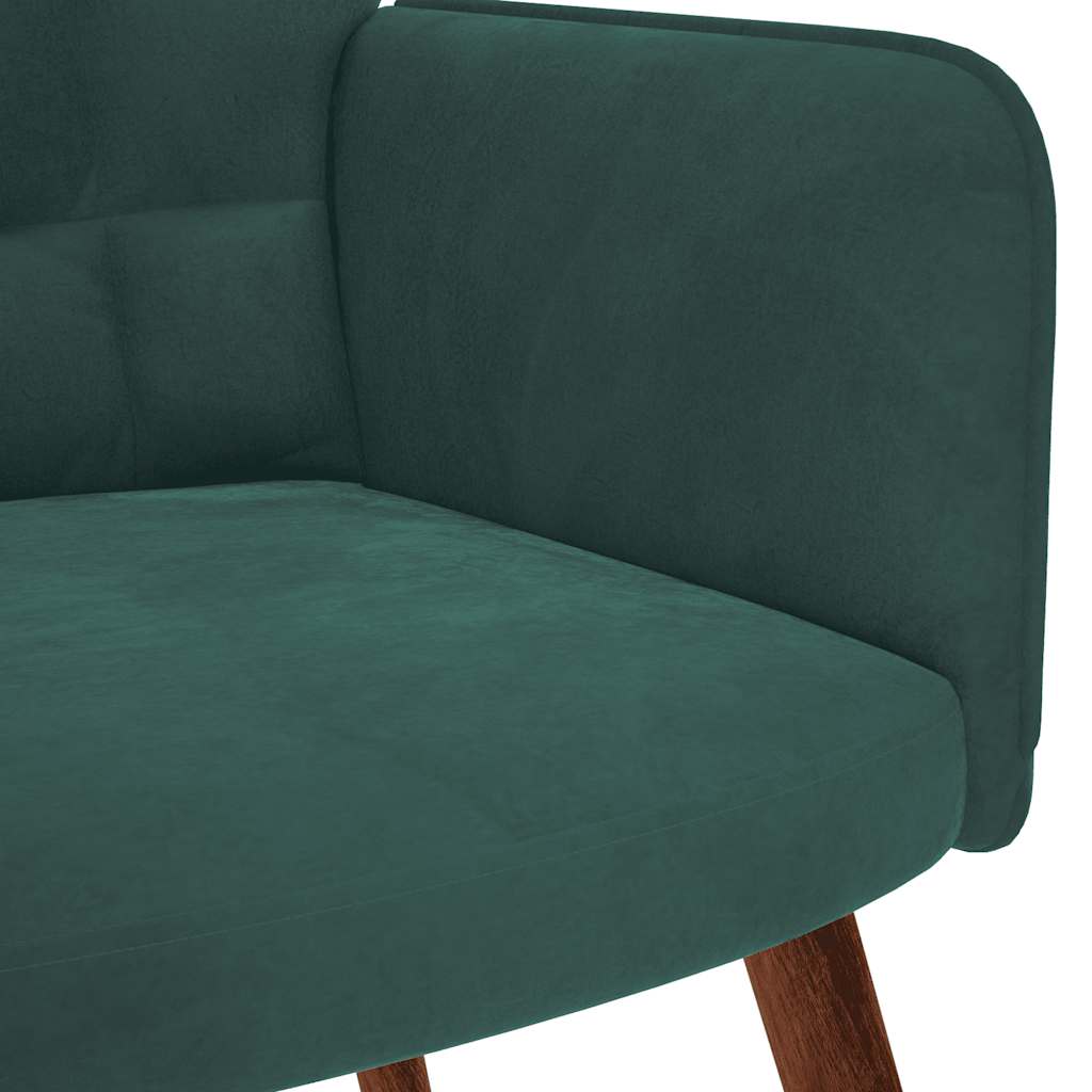 vidaXL Scaun de relaxare, verde închis, catifea vidaXL Scaun de relaxare, verde închis, catifea