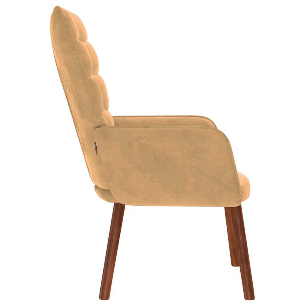 vidaXL Scaun de relaxare, maro, catifea vidaXL Scaun de relaxare, maro, catifea