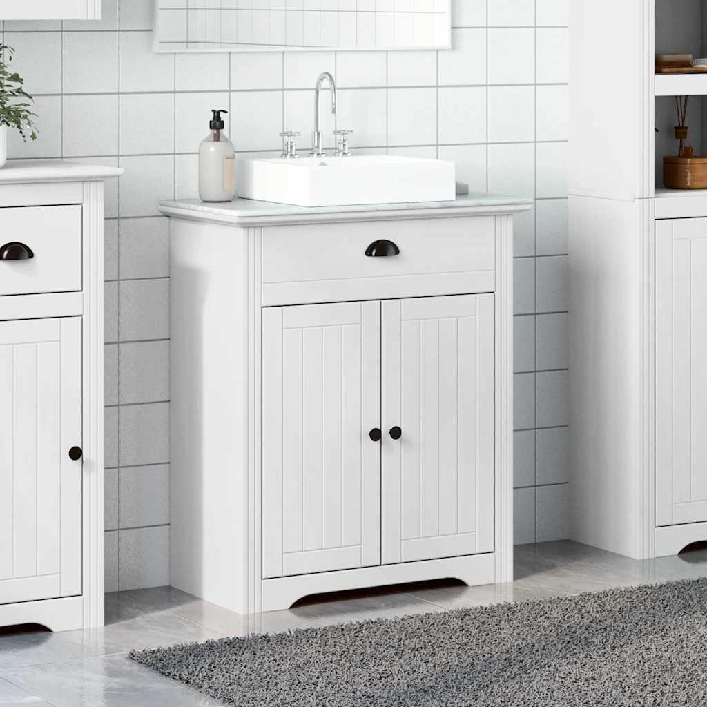 vidaXL Dulap pentru chiuvetă de baie „BODO” Alb 70x35x80 cm vidaXL Dulap pentru chiuvetă de baie „BODO” Alb 70x35x80 cm