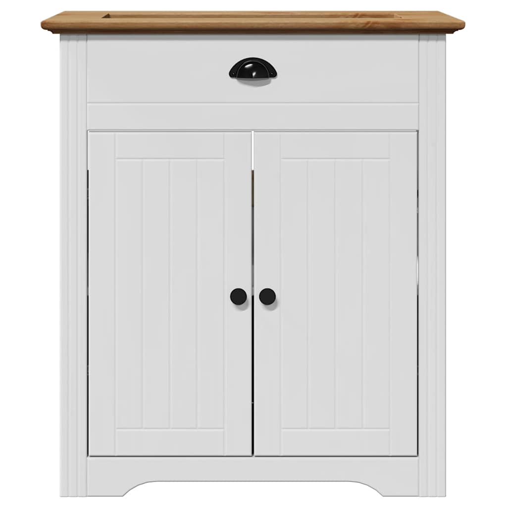 vidaXL Dulap pentru chiuvetă de baie „BODO” alb și maro 70x35x80 cm vidaXL Dulap pentru chiuvetă de baie „BODO” alb și maro 70x35x80 cm