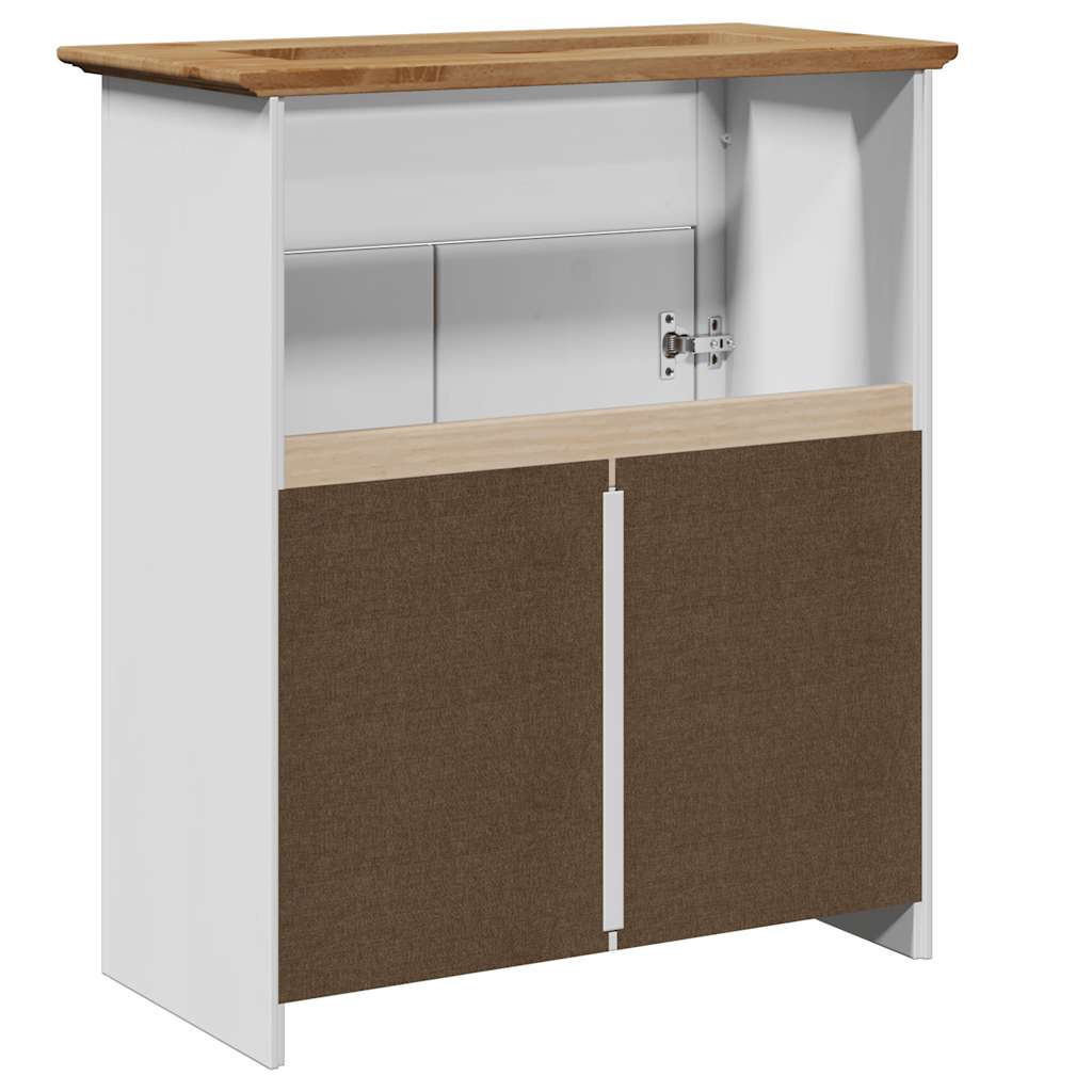 vidaXL Dulap pentru chiuvetă de baie „BODO” alb și maro 70x35x80 cm vidaXL Dulap pentru chiuvetă de baie „BODO” alb și maro 70x35x80 cm
