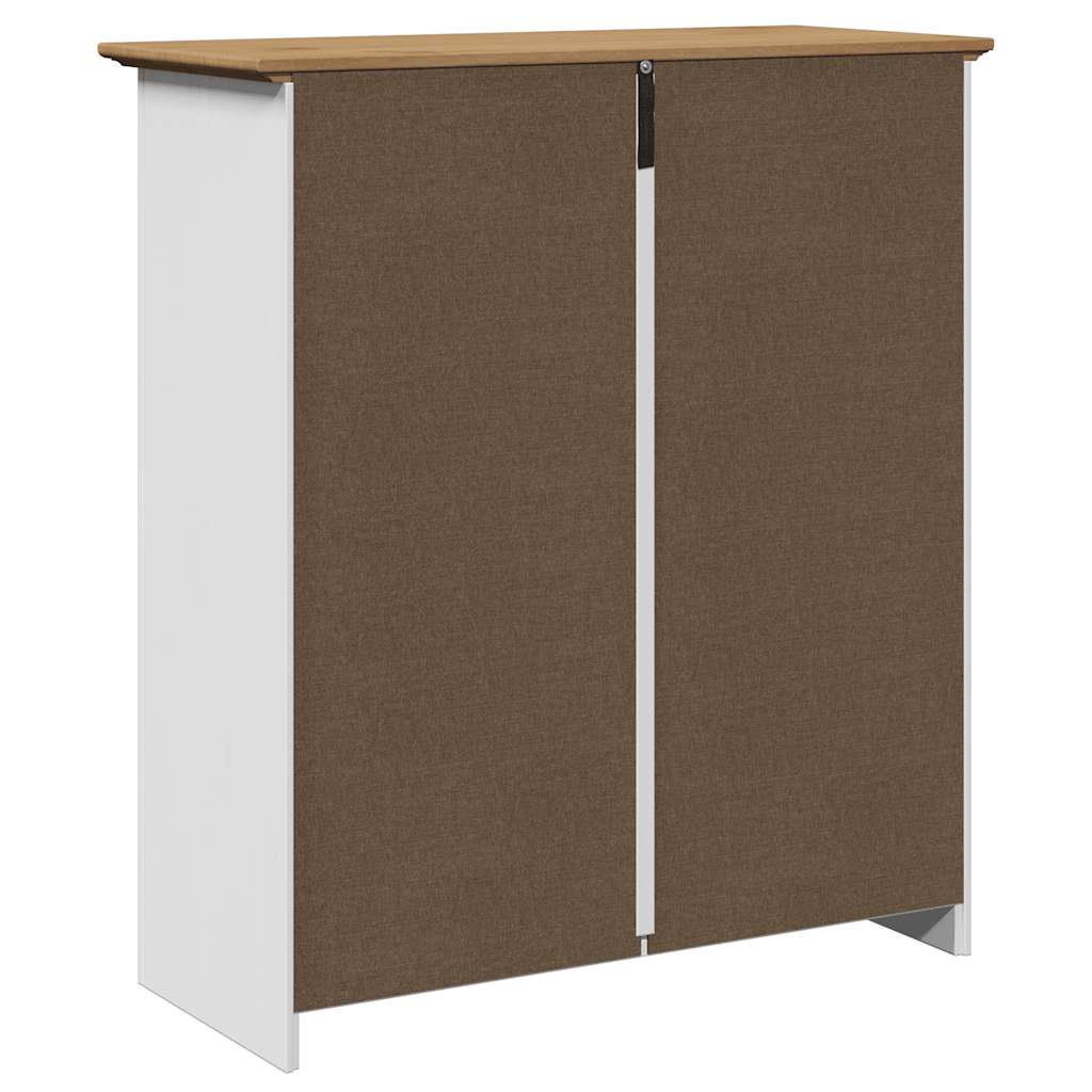 vidaXL Dulap de hol „BODO” alb și maro 80x35x90 cm vidaXL Dulap de hol „BODO” alb și maro 80x35x90 cm