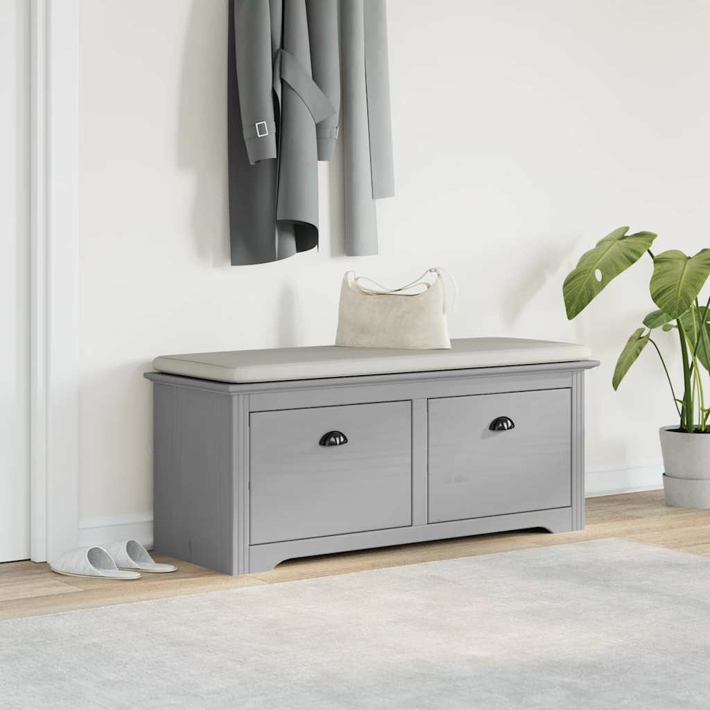 vidaXL Bancă pentru hol „BODO” gri 114x40x45 cm