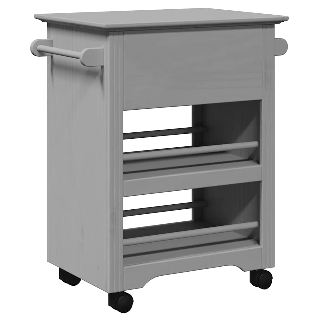 vidaXL Cărucior de bucătărie „BODO” gri 67,5x45x80 cm vidaXL Cărucior de bucătărie „BODO” gri 67,5x45x80 cm