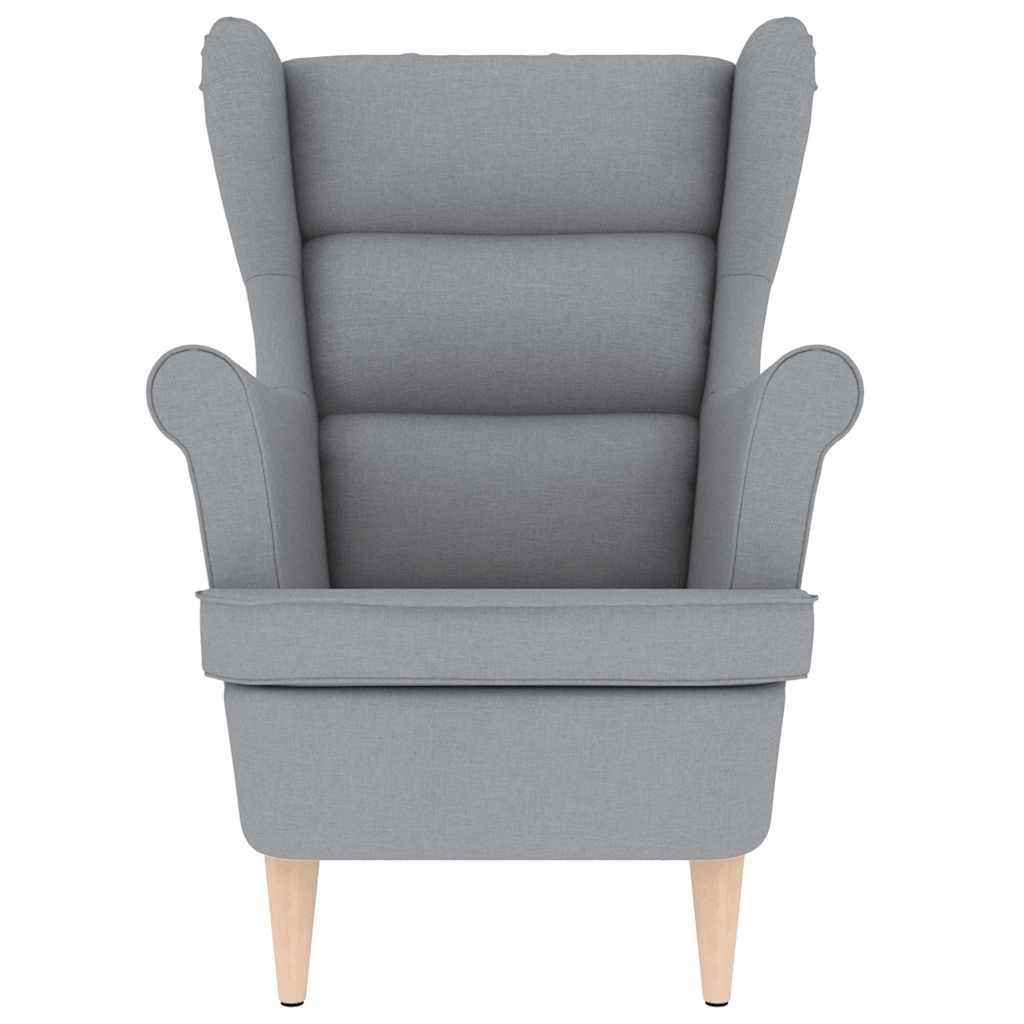 vidaXL Fotoliu, gri deschis, 74x84x100 cm, textil vidaXL Fotoliu, gri deschis, 74x84x100 cm, textil