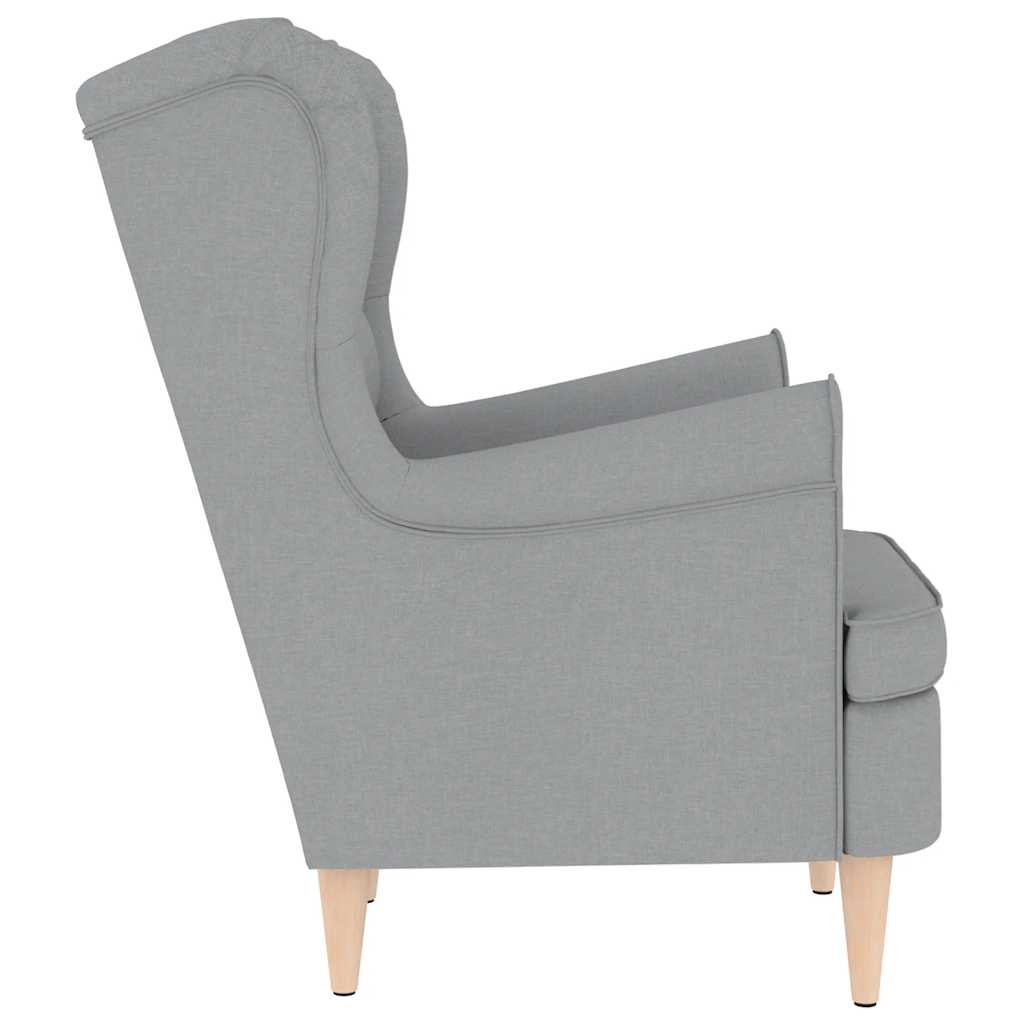 vidaXL Fotoliu, gri deschis, 74x84x100 cm, textil vidaXL Fotoliu, gri deschis, 74x84x100 cm, textil