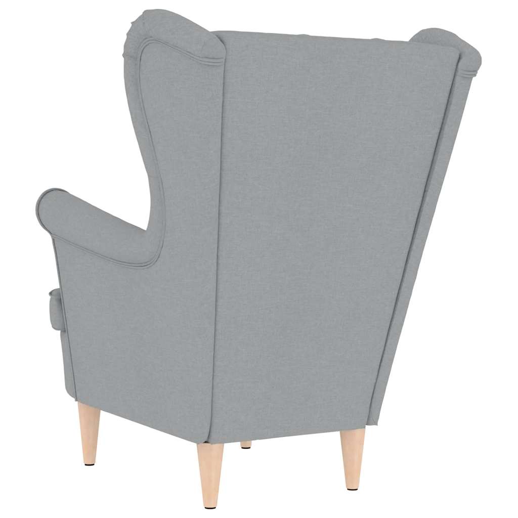 vidaXL Fotoliu, gri deschis, 74x84x100 cm, textil vidaXL Fotoliu, gri deschis, 74x84x100 cm, textil