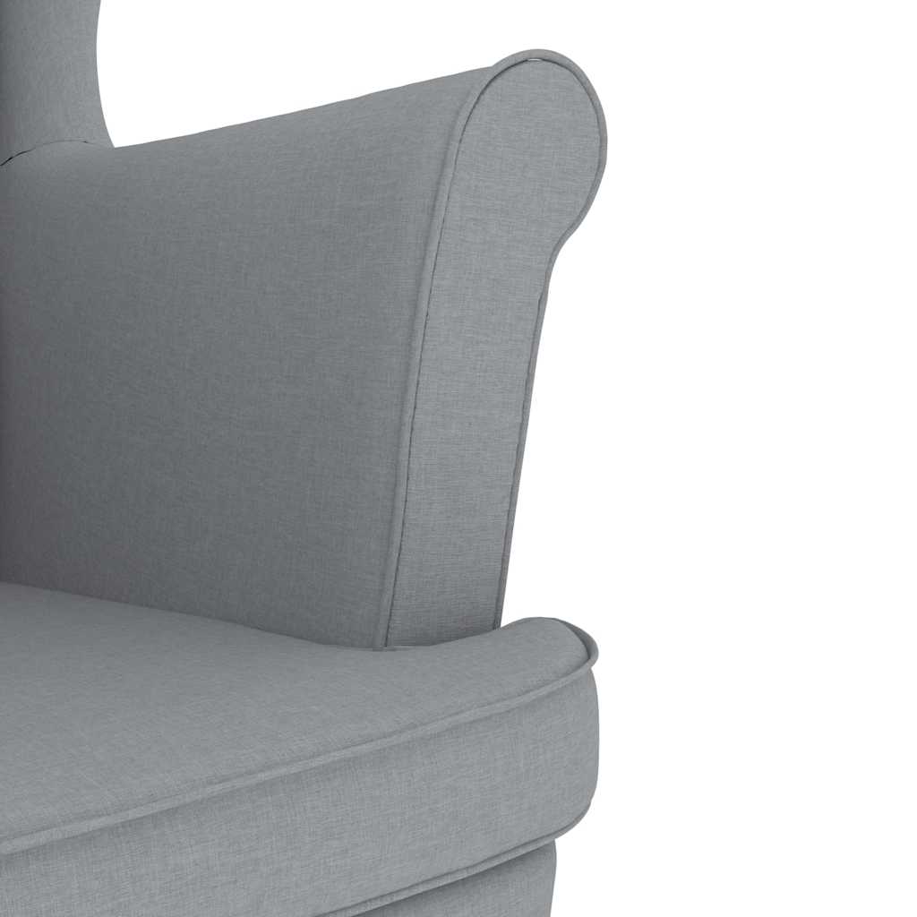 vidaXL Fotoliu, gri deschis, 74x84x100 cm, textil vidaXL Fotoliu, gri deschis, 74x84x100 cm, textil