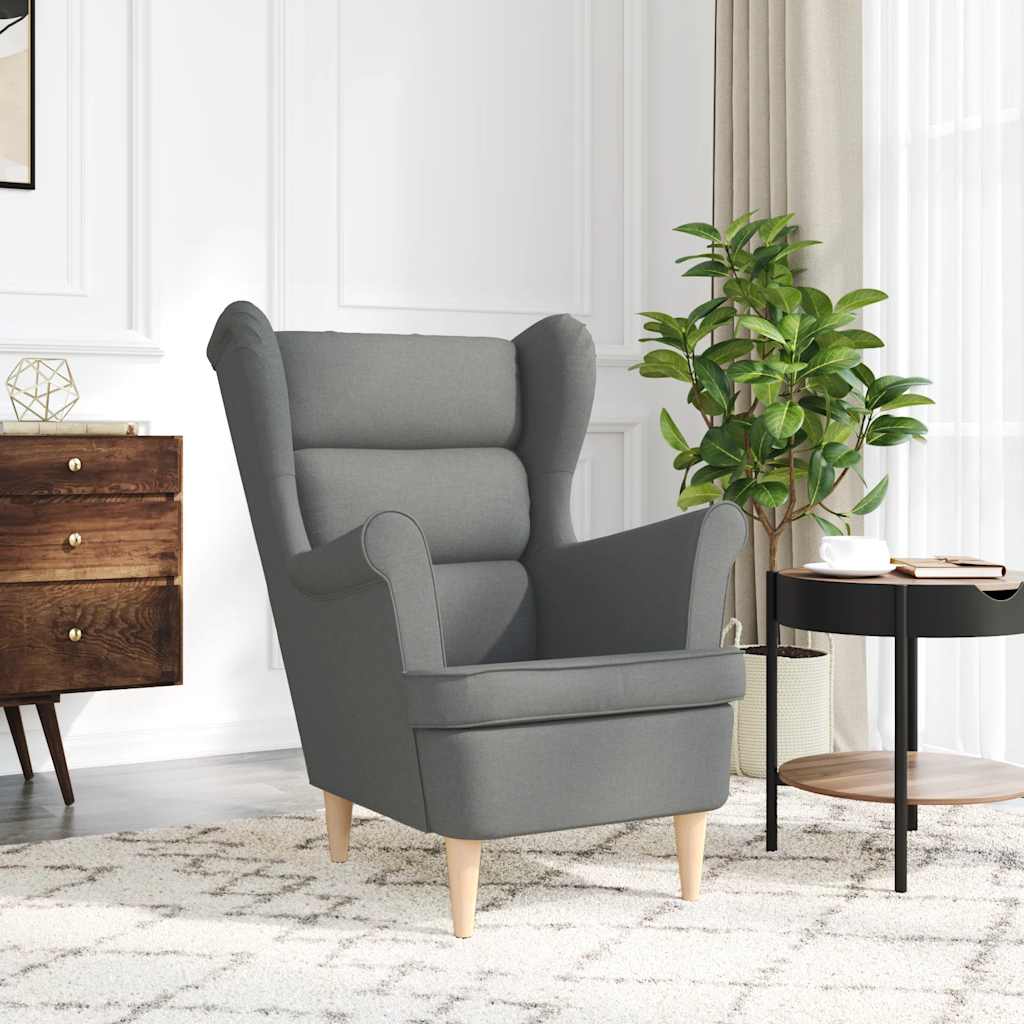 vidaXL Fotoliu, gri închis, 74x84x100 cm, textil vidaXL Fotoliu, gri închis, 74x84x100 cm, textil