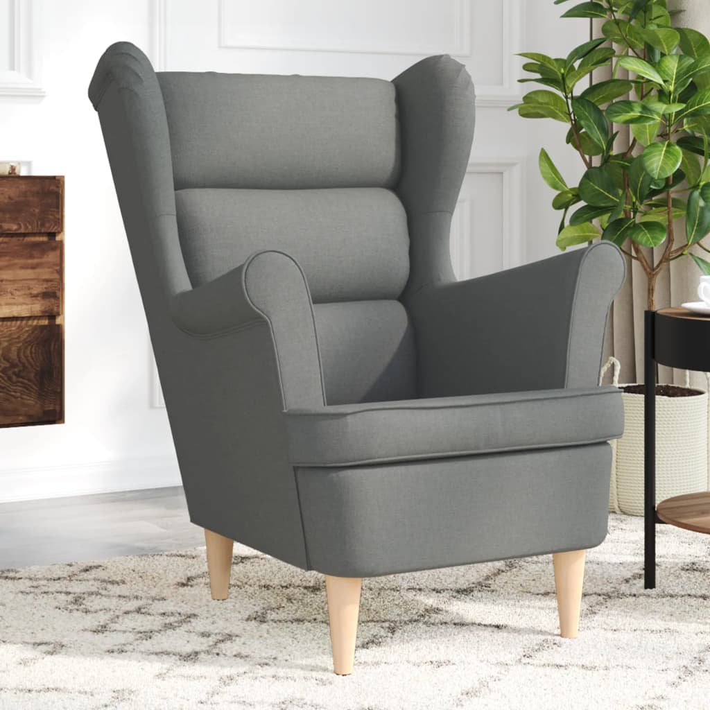 vidaXL Fotoliu, gri închis, 74x84x100 cm, textil vidaXL Fotoliu, gri închis, 74x84x100 cm, textil