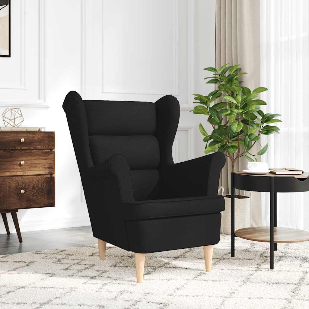 vidaXL Fotoliu, negru, 74x84x100 cm, textil vidaXL Fotoliu, negru, 74x84x100 cm, textil