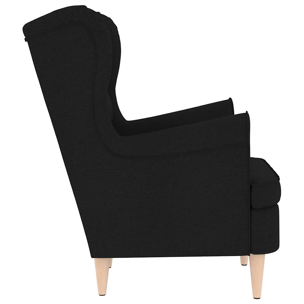 vidaXL Fotoliu, negru, 74x84x100 cm, textil vidaXL Fotoliu, negru, 74x84x100 cm, textil