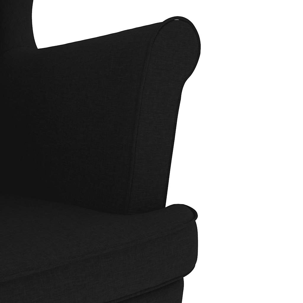 vidaXL Fotoliu, negru, 74x84x100 cm, textil vidaXL Fotoliu, negru, 74x84x100 cm, textil