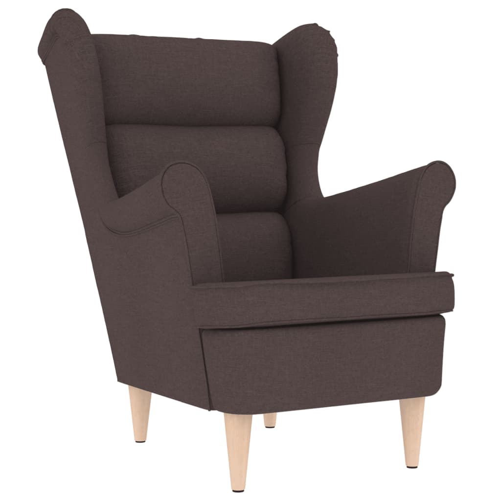 vidaXL Fotoliu, maro închis, 74x84x100 cm, textil vidaXL Fotoliu, maro închis, 74x84x100 cm, textil