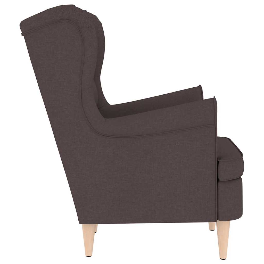 vidaXL Fotoliu, maro închis, 74x84x100 cm, textil vidaXL Fotoliu, maro închis, 74x84x100 cm, textil