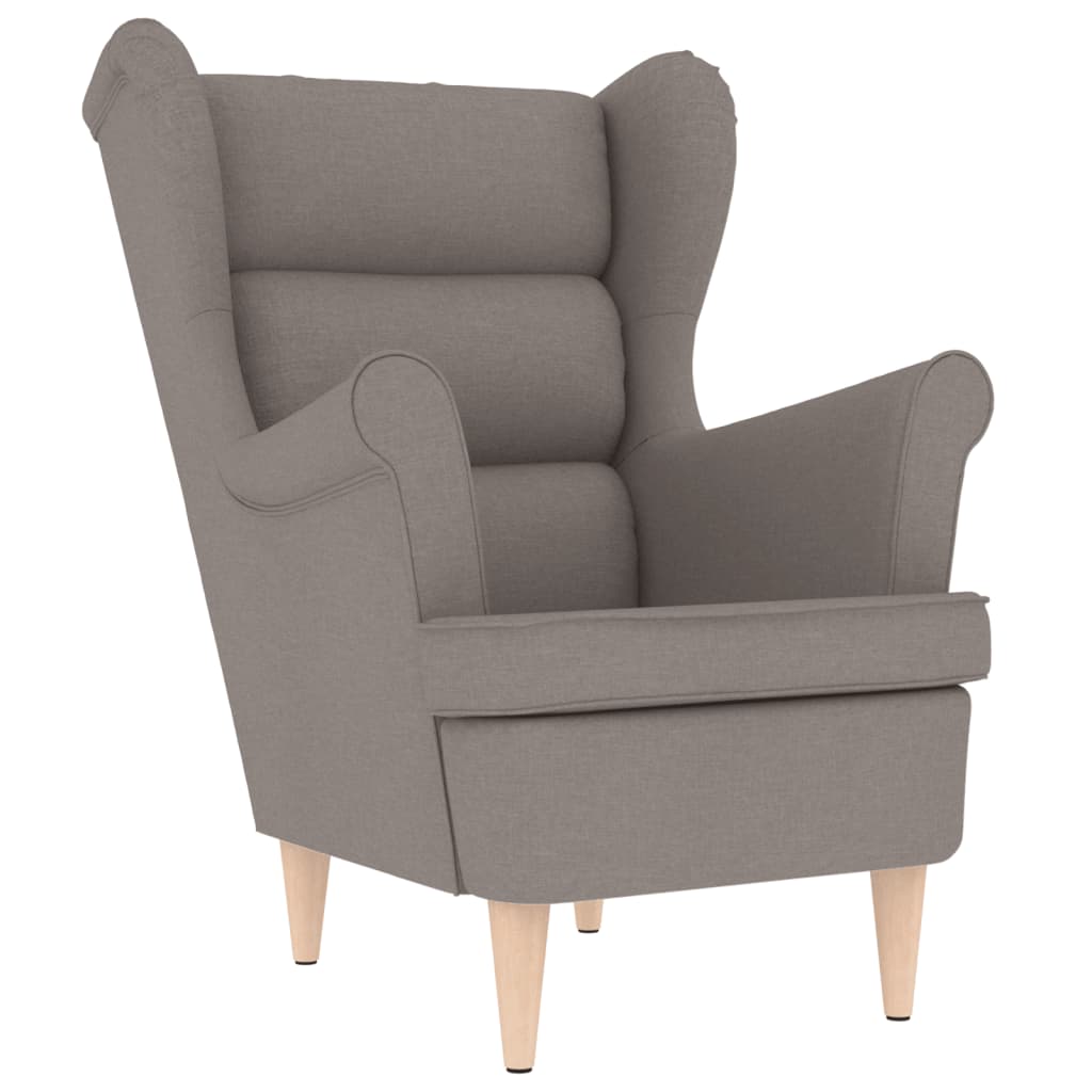vidaXL Fotoliu, gri taupe, 74x84x100 cm, textil vidaXL Fotoliu, gri taupe, 74x84x100 cm, textil