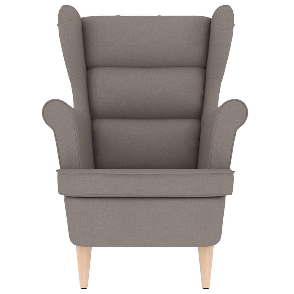vidaXL Fotoliu, gri taupe, 74x84x100 cm, textil vidaXL Fotoliu, gri taupe, 74x84x100 cm, textil