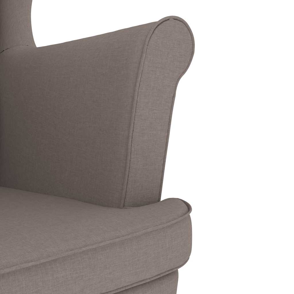 vidaXL Fotoliu, gri taupe, 74x84x100 cm, textil vidaXL Fotoliu, gri taupe, 74x84x100 cm, textil
