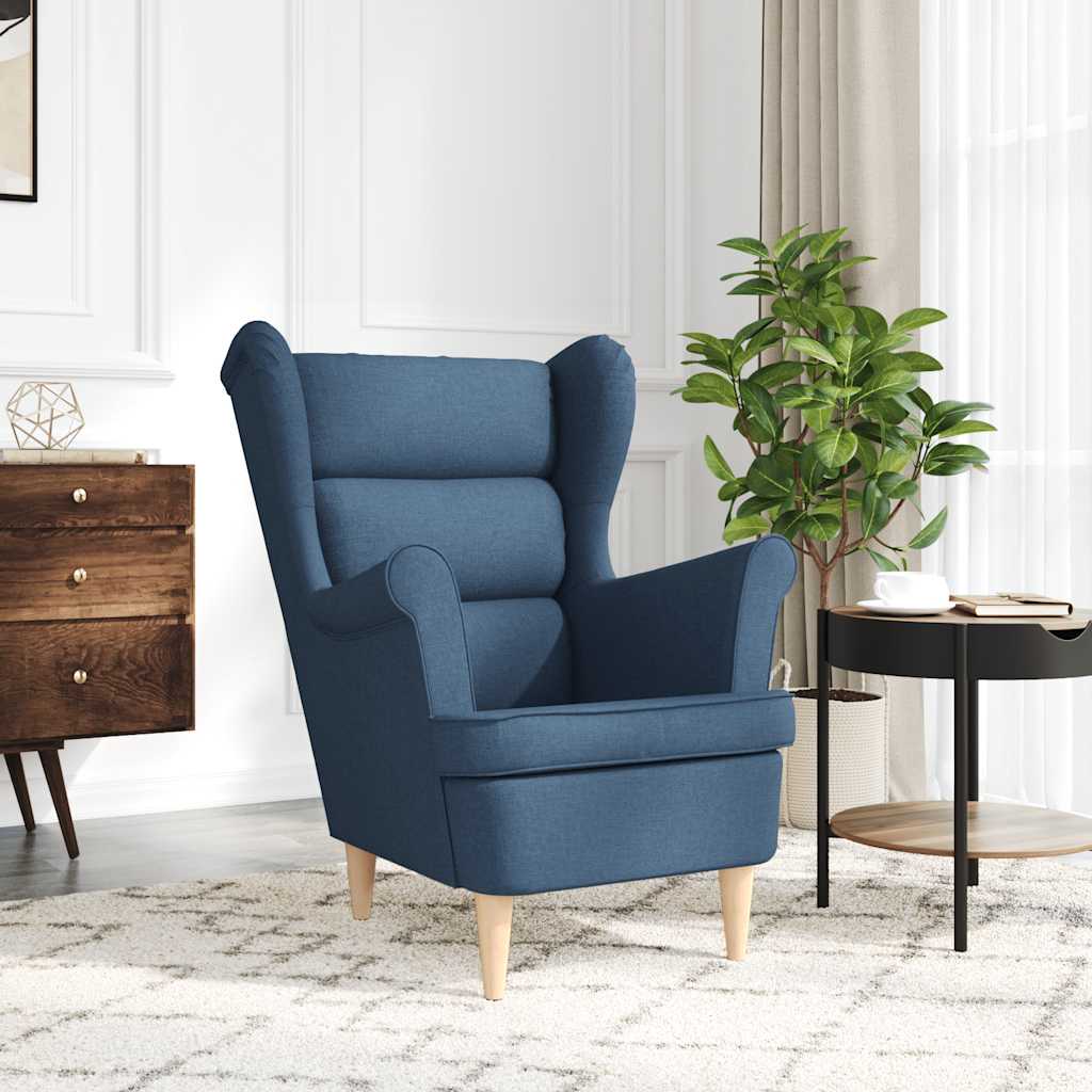 vidaXL Fotoliu, albastru, 74x84x100 cm, textil