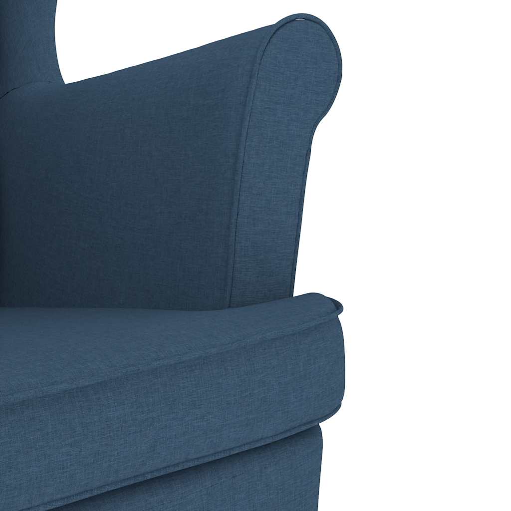 vidaXL Fotoliu, albastru, 74x84x100 cm, textil
