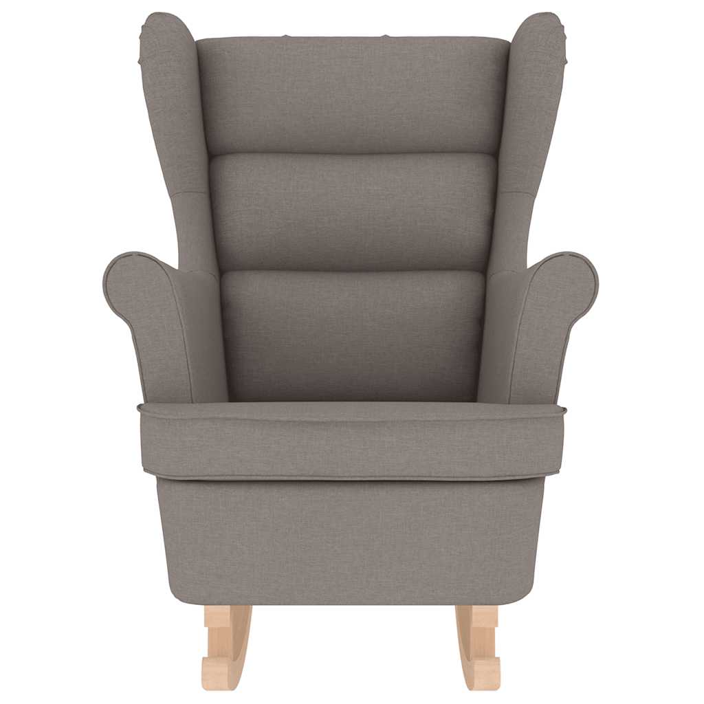 vidaXL Scaun balansoar, gri taupe, 74x90x102 cm, material textil