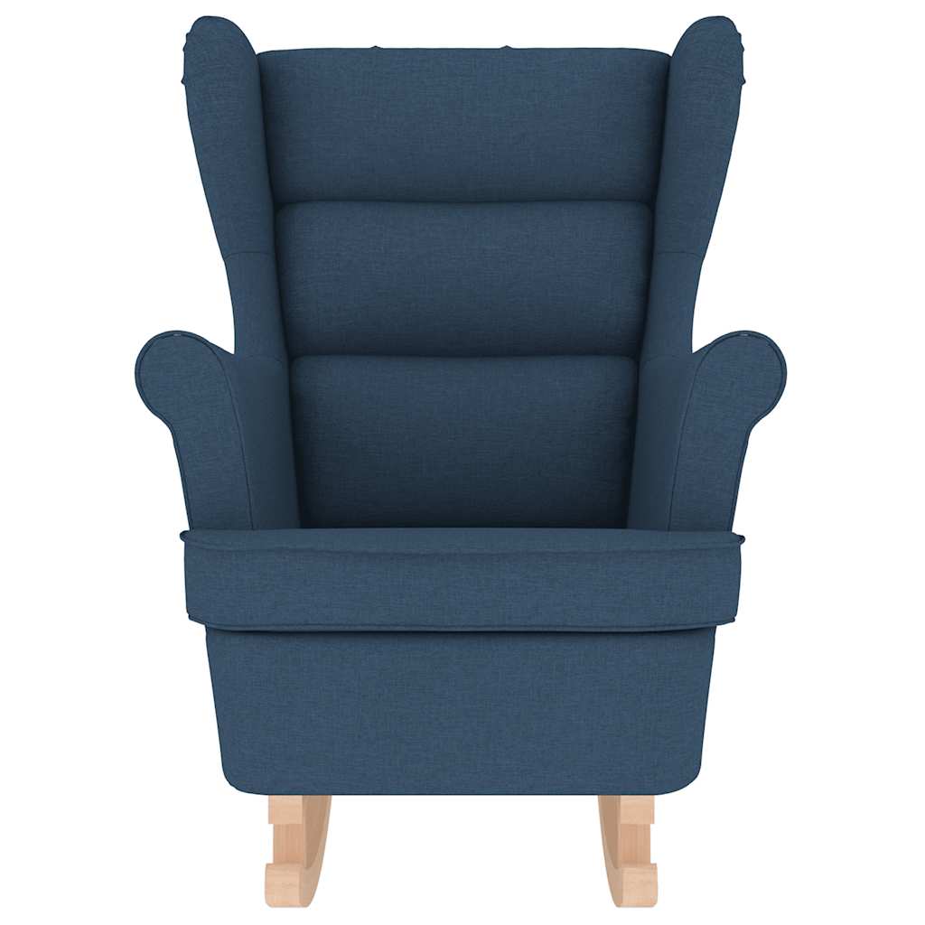 vidaXL Scaun balansoar, albastru, 74x90x102 cm, material textil