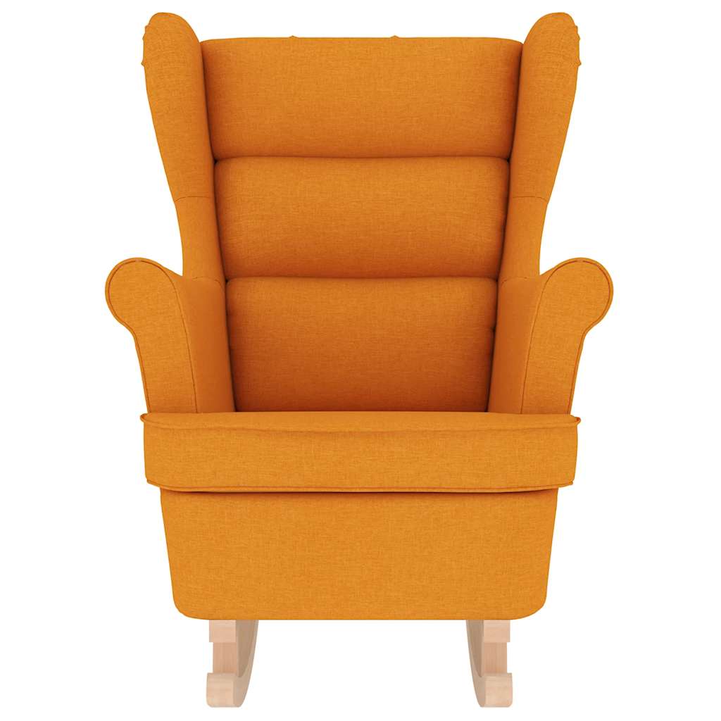 vidaXL Scaun balansoar, galben închis, 74x90x102 cm, material textil